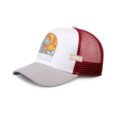 Abbildung von Coastal Stupid Wave (White/Grey) Trucker Cap Meshcap Kappe Mütze Cappy Caps