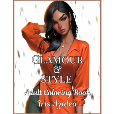Abbildung von Glamour and Style Fashion Models Coloring Book for Adults Teens 50 Unique Illustrations Trendy Outfits, Creative Fun, Stress Relief: Adult ... to explore creativity, focus relaxation