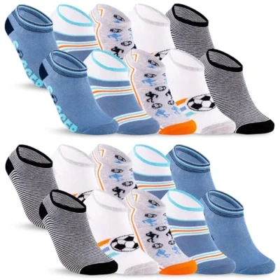 Abbildung von 10 Paar Kinder Sneaker Socken Jungen &amp; Mädchen Baumwolle Kindersocken 56568 (23 26)