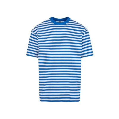 Abbildung von Urban Classics Regular Stripe Tshirt print, Herren, Größe: XXL, White royal