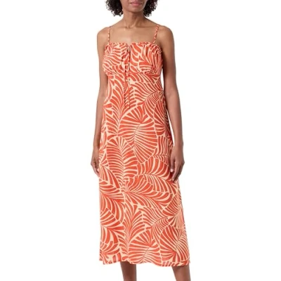 Abbildung von ONLY Damen ONLNELLY Life Alexa MIDI Dress NOOS PTM Midikleid, Orange, Small