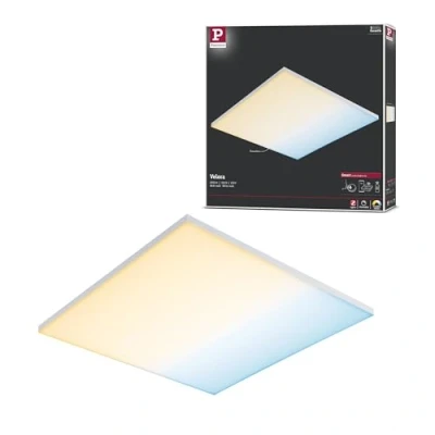 Abbildung von Paulmann 79826 LED Panel Velora eckig incl. 1x19,5 Watt dimmbar Deckenlampe Weiß matt Lichtpanel Metall Deckenlicht 2700 K
