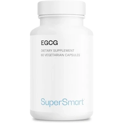Abbildung von EGCg 240 mg Antioxidans Verbessert die Herz Kreislauf Gesundheit Hilft bei der Verdauung Grüner Tee Extrakt standardisiert auf 95% Vegan Glutenfrei Supersmart