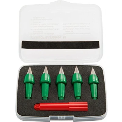 Abbildung von Schreibsystem für ergonomischen Schulfüller mit Standard Feder M STABILO EASYbirdy in grasgrün 5er Pack