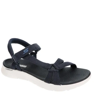 Abbildung von Skechers Damen Go Walk Flex Sandal Sublime Sportsandale, Marineblau, 42 EU