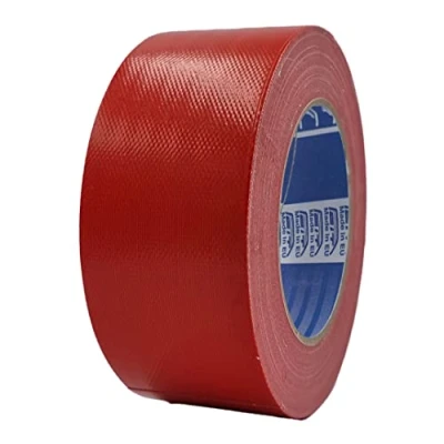 Abbildung von ACIT Super 50 mm x 25 M, verstärktes Gewebeband, Duct Tape, amerikanisches Gewebeband: Reparaturen, Befestigung und Verpackung mit hoher Dichtheit (Rot)