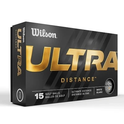Abbildung von Wilson Staff Golfbälle, Ultra Distance, Zweiteiliger Golfball, 15 Bälle, Weiß