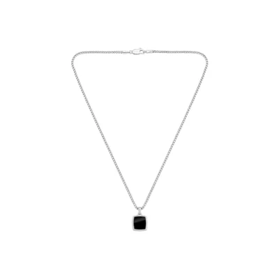 Abbildung von BOSS Odell Halskette silvercoloured/black, Herren, Größe: One Size, Silver coloured/black
