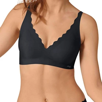 Abbildung von sloggi Damen ZERO Feel Wavy Bralette Bügelloser BH, Black, XS