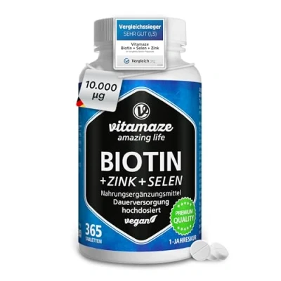 Abbildung von Vitamaze Biotin 10 mg hochdosiert+Zink+Selen
