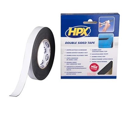 Abbildung von HPX ZC05 Montageband doppelseitig schwarz19 mm x 10 m