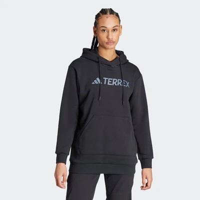 Abbildung von adidas Sportswear Terrex Multi Large LOGO Kapuzenpullover, Damen, Größe: Small, Black