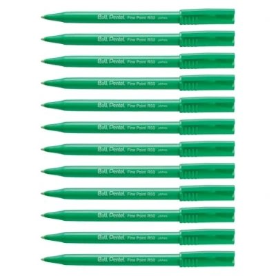 Abbildung von Pentel Tintenroller R50 D &quot;Ball Pentel&quot; 0,4mm, 12 Stück, gün