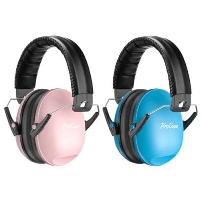 Abbildung von ProCase Kinder Gehörschutz NRR 21dB Lärmschutz für 3 12 Jahren Ohrenschützer Kapselgehörschutz Schlaf, Reisen &amp; Karnevalsumzügen Autismus Noise Cancelling