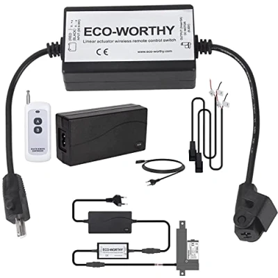 Abbildung von DCHOUSE Linearaktuator Controller DC8 30V 5A Drahtloses Fernbedienungs Motorsteuerungs Kit mit 12V AC/DC Adapter Netzteil für