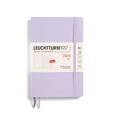 Abbildung von LEUCHTTURM1917 370653 Wochenkalender &amp; Notizbuch 2025, Paperback B6+ Softcover 12 Monats Planer, liniert Lilac, Englisch