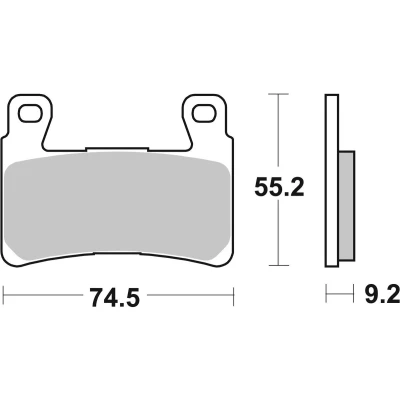 Abbildung von TRW Sinter Street MCB819SV Bremsbelagsatz