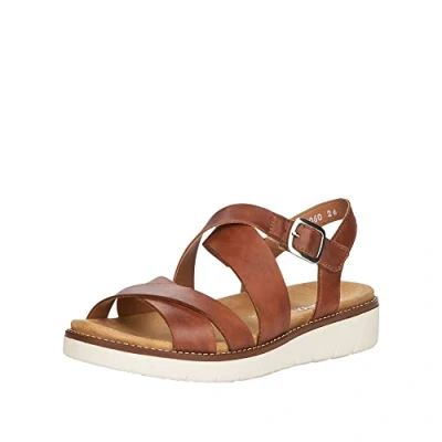 Abbildung von Remonte Sandalen Riemensandalette, Damen, Größe: 36, Brown Schuhe
