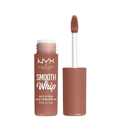 Abbildung von NYX Professional Makeup Flüssiger Lippenstift mit mattem Finish, Lebendige Farben Shea &amp; Kakaobutter, Farbe: Pancake Stacks