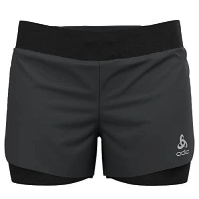 Abbildung von Odlo Damen Zeroweight 3 Inch Laufshorts, Schwarz, L EU