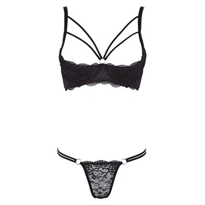 Abbildung von Hebe plus String aus schwarzer Spitze