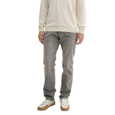 Abbildung von TOM Tailor LONG Jeans Straight Leg, Herren, Größe: 32x32, Used light stone grey denim
