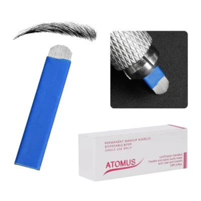 Abbildung von ATOMUS Microblading Nadeln kit 7 14pin 18u pin Liner Permanent Make Up Augenbraue (50pcs 18U)