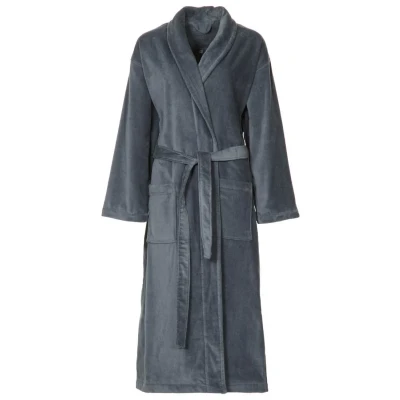 Abbildung von Vossen Feeling Unisex Bademantel Dark GREY, Größe: Small, grey