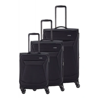 Abbildung von Travelite Chios 4w L/M/S Schwarz Koffer mit 4 Rollen Weichgepäck
