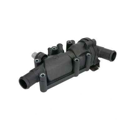Abbildung von THERMOTEC D2G017TT Kühlwasserthermostat 82 mit Dichtung Sensor Gehäuse, Kunststoffgehäuse