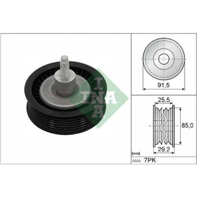 Abbildung von INA 532 0909 10 Umlenkrolle FORD: Transit Mk6 Platform / Chassis, Van, Ranger Mk3