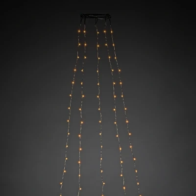 Abbildung von KONSTSMIDE LED Baummantel, 240 St. flammig, Micro Lichterkette mit Ring Ø 11, 5 Stränge à 48 Dioden