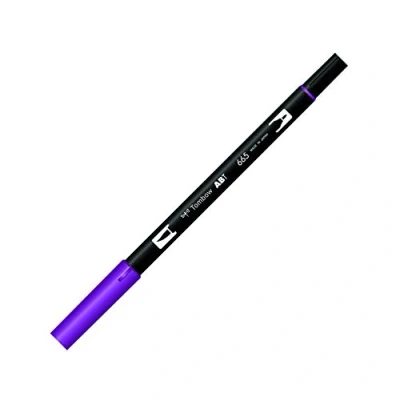 Abbildung von Tombow ABT 665 Fasermaler Dual Brush Pen mit zwei Spitzen, purple