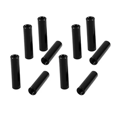 Abbildung von sourcing map 10Stk. M3 x 20mm Runde Aluminiumsäulenlegierung Abstandshalter Bolzenbefestigung für Quadcopter Schwarz