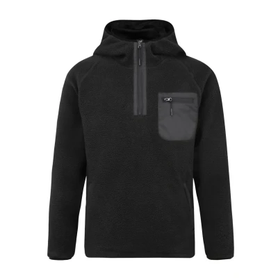 Abbildung von Indicode Jeans Trent Fleecejacke, Herren, Größe: Small, Black