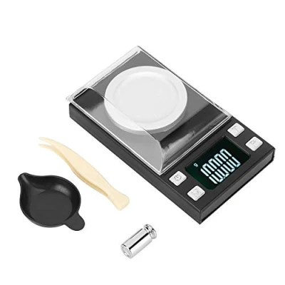 Abbildung von Digitale Elektronische Waage,0.001G Hohe Pr?zision Tragbare Mini LCD Digital Waage zum Wiegen von Schmuck Gold Pillen (50g/0.001g)