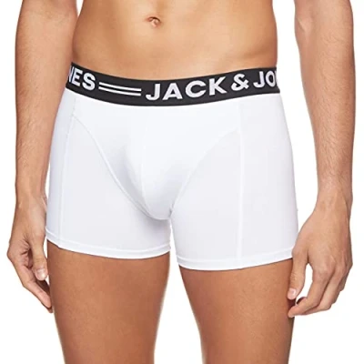 Abbildung von JACK &amp; JONES Herren Boxershorts JACSense 12075392 White L