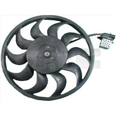 Abbildung von TYC 825 0023 Lüfter 315 175/275 ohne Kühlerlüfterrahmen (Zarge), mit Belastungswiderstand OPEL: Zafira B, Astra H Caravan, Hatchback