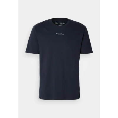 Abbildung von Marc O&#039;Polo Short Sleeve LOGO Print Tshirt basic, Herren, Größe: 3XL, Dark navy