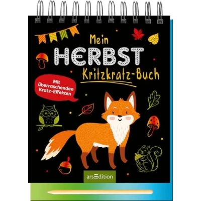 Abbildung von Mein Herbst Kritzkratz Buch: mit überraschenden Kratz Effekten Kreativer Kratzelspaß Malideen und Holzstift für Kinder ab 5 Jahren