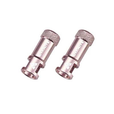 Abbildung von Granite Juicy Nipple Ventilkappen mit Ventilkernentfernungsfunktion, einfach zu verwendende Fahrradreifen Schutzhüllen (Pink).