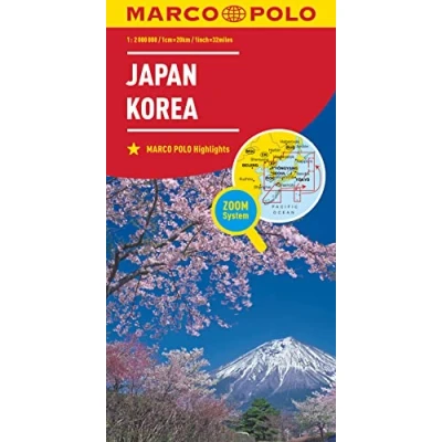 Abbildung von Marco Polo Kontinentalkarte Japan, Korea 1:2 Mio.: Mit Highlights und Zoom System