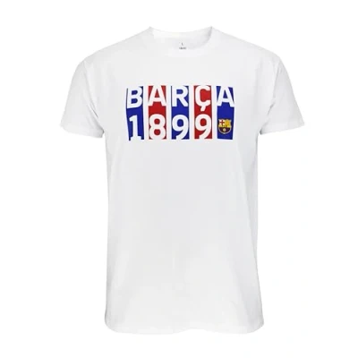 Abbildung von FC Barcelona T Shirt Offiziell Flag White Barça, Unisex, M