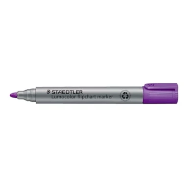 Abbildung von STAEDTLER Lumocolor 356 6 Flipchart Marker Rundspitze 10 Stück violett
