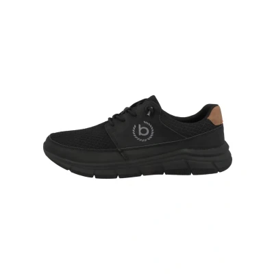 Abbildung von bugatti Sneaker aus Mesh, amtungsaktiver Turnschuh, elastische Schnürsenkel, Schwarz, 40 EU