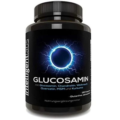 Abbildung von Dreifach starker Glucosamin Sulfat Komplex 1500mg, mit Boswellia, Chondroitin, MSM und Kurkuma