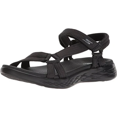 Abbildung von Skechers Damen On The go 600 Brilliancy Sportsandale, Schwarz, 42 EU