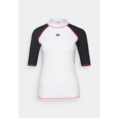 Abbildung von arena Women&#039;s Vest S/S Graphic Rash Guard Shirt, White Black, L