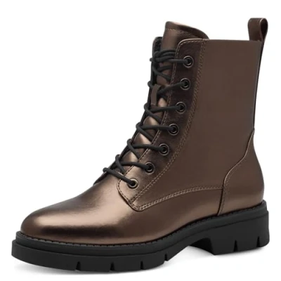 Abbildung von Tamaris Plateaustiefelette, Damen, Größe: 39, Bronce Schuhe