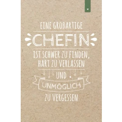 Abbildung von Eine großartige Chefin: Schönes Abschiedsgeschenk für die Chefin Liniertes Notizbuch im DIN A5 Format mit 120 Seiten Jobwechsel Geschenk Lieblingschefin Alternative zur Karte den Abschied